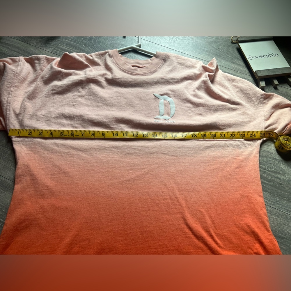 Disney Parks Unisex Orange Coral Ombre Spirit Jersey Disneyland Resort. Size M - Picture 10 of 11